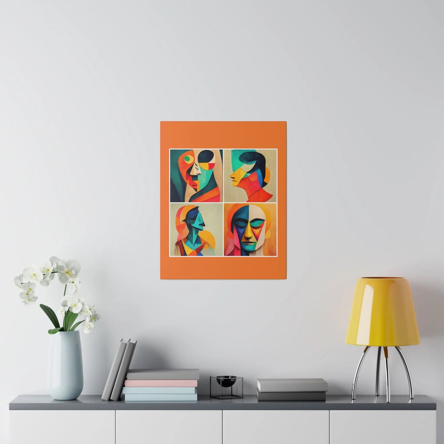 Abstract Faces Wall Art Printify