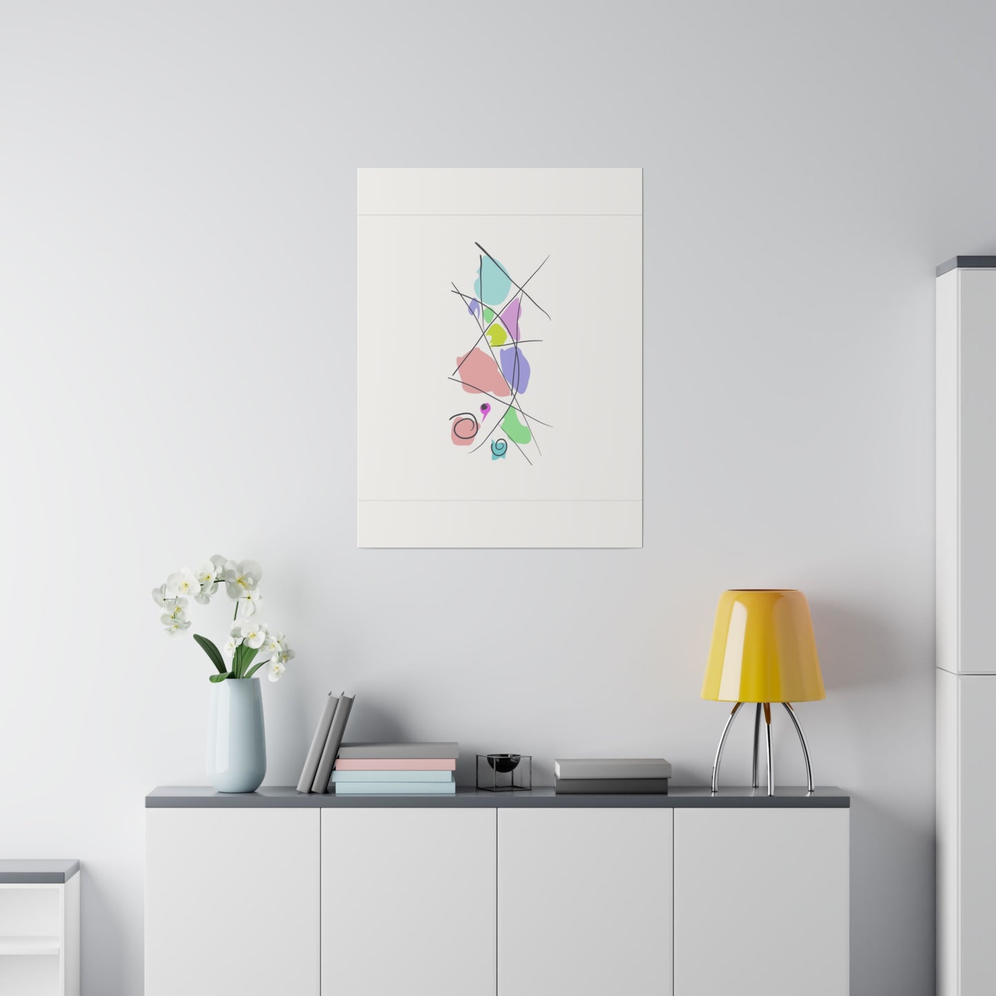 Pastels & Doodles Wall Art Printify