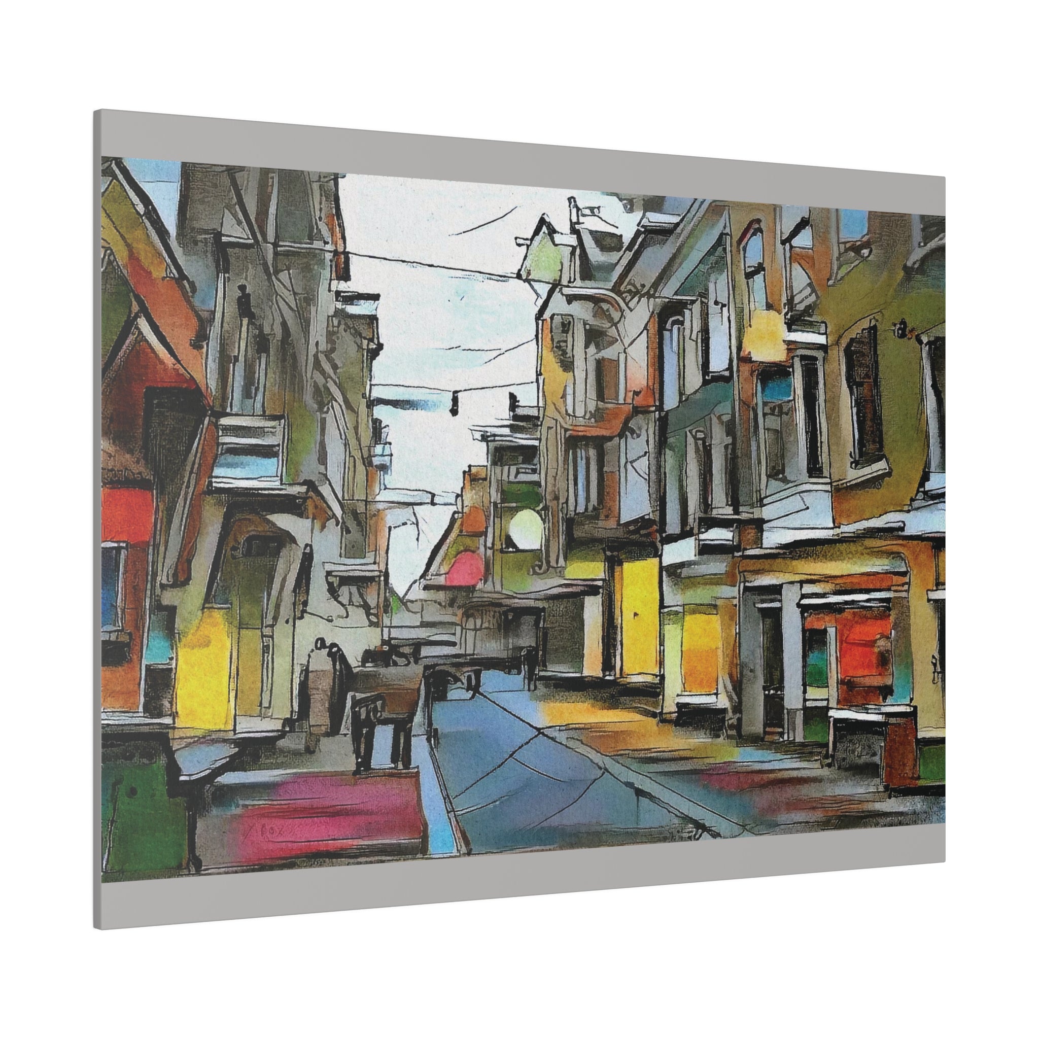 On The High Street Canvas Printify