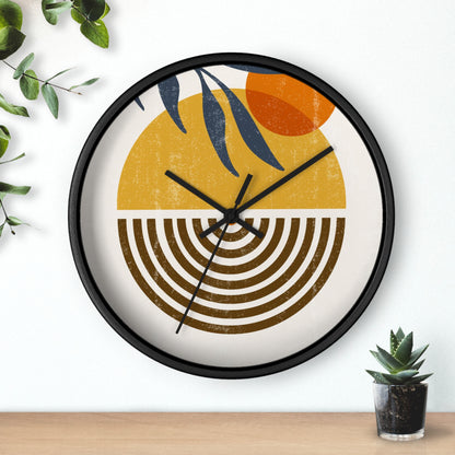 Sunsets & Tangerines Wall Clock Printify