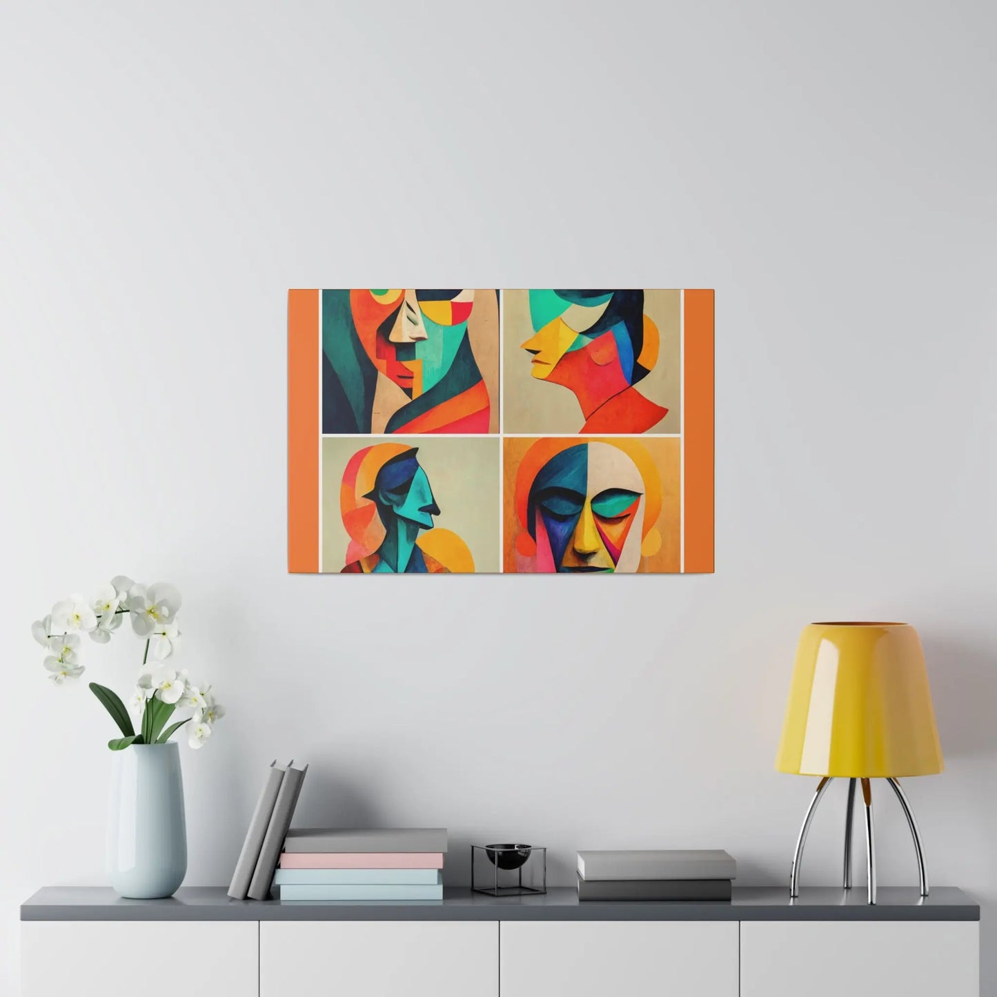 Abstract Faces Wall Art Printify