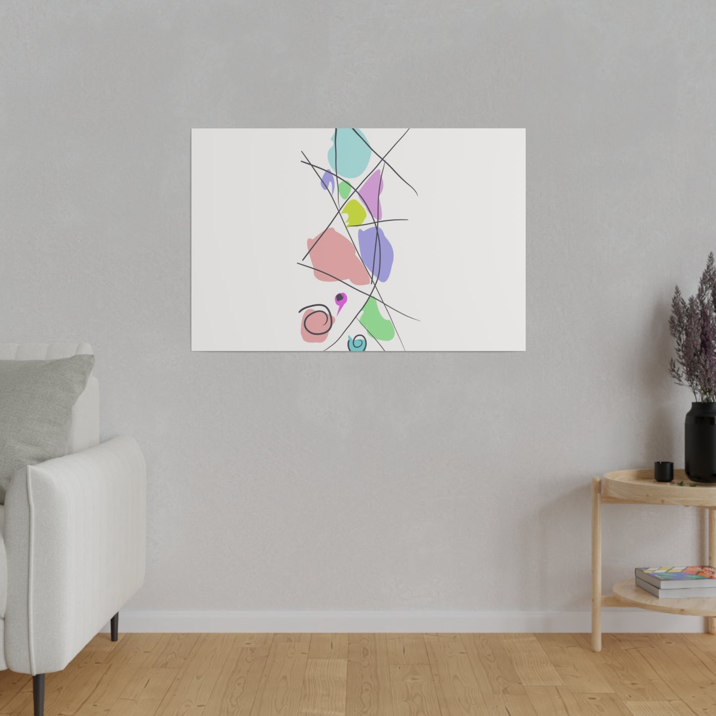 Pastels & Doodles Wall Art Printify