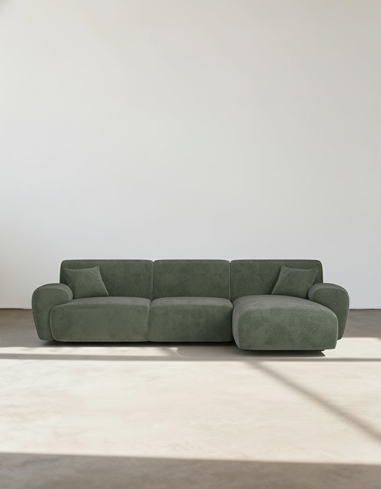 Alimov Three Seater Corner Sofa, Chenille
