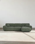Alimov Three Seater Corner Sofa, Chenille