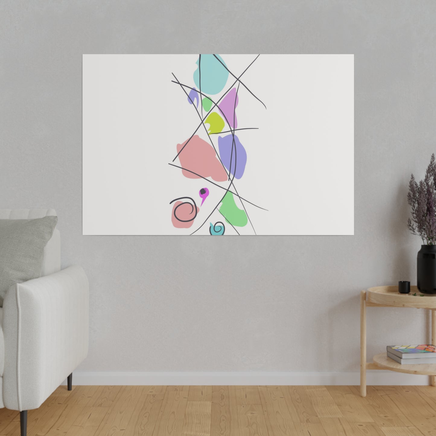 Pastels & Doodles Wall Art Printify