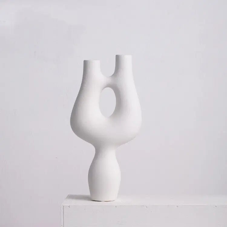 Abstract Irregular Rockery Ceramic Ornaments TV Cabinet Showroom Model Room Londecor