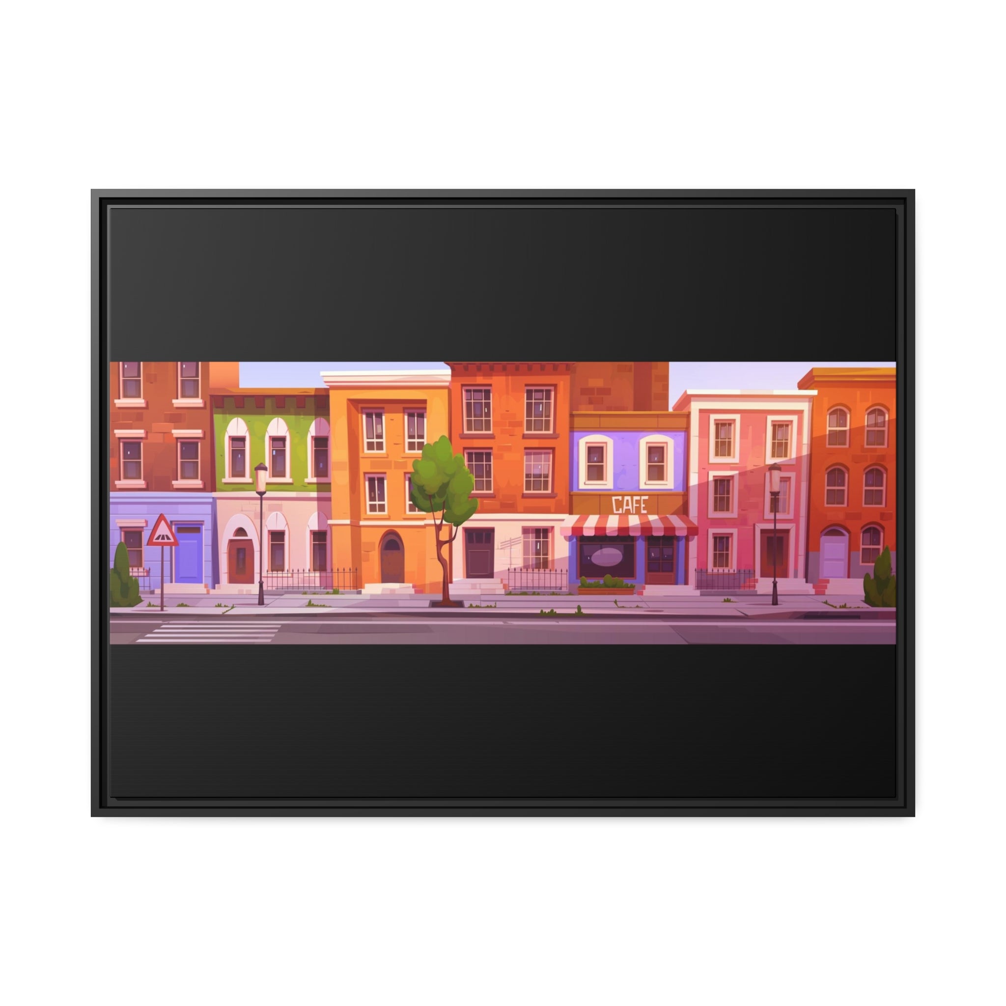 Notting Hill Matte Canvas, Black Frame Printify