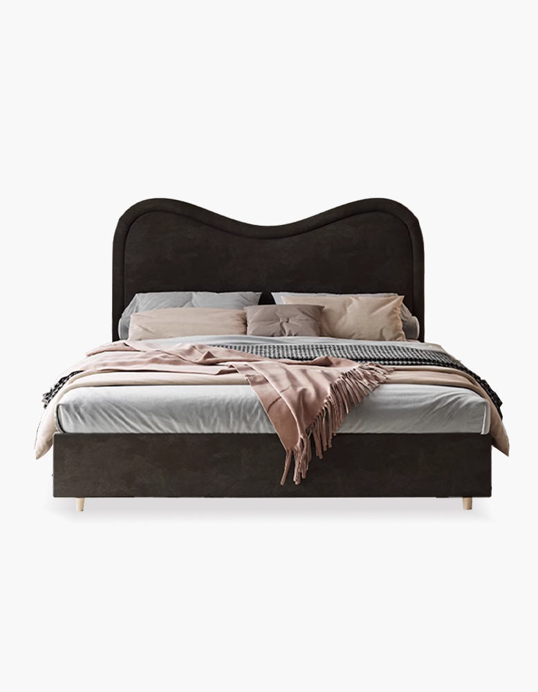 Baeyer King Size / Super King Size Bed, Velvet