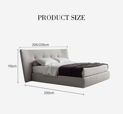 Carlos King Size, Super King Size Bed, No Storage, Grey