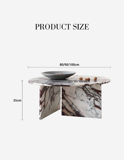 Aiko Coffee Table Round, Marble