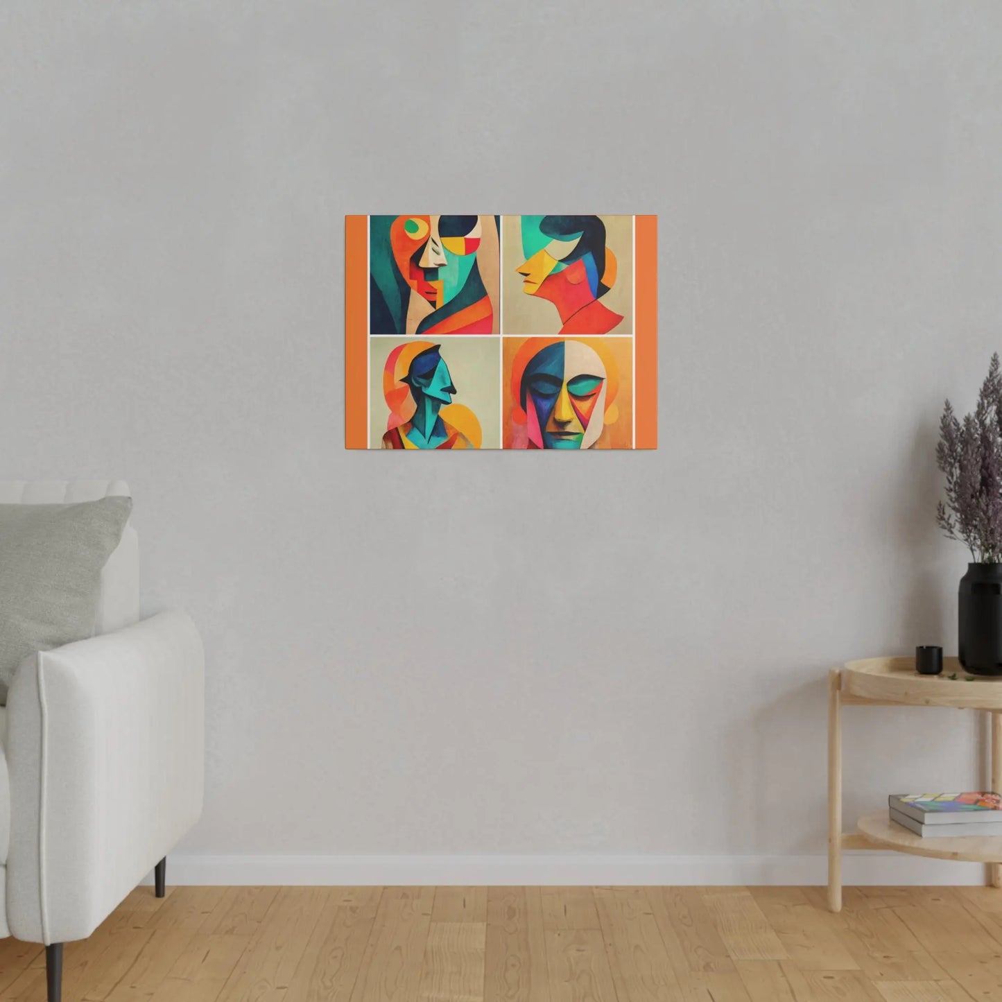 Abstract Faces Wall Art Printify