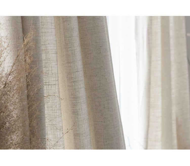 Soft Light, Natural Beauty: Translucent Linen Screen Curtain