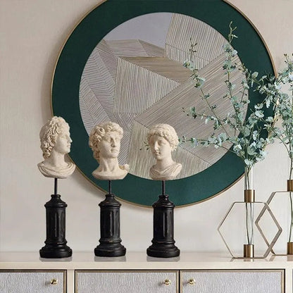 Antique Sculpture with a Lamp Post Base - Londecor