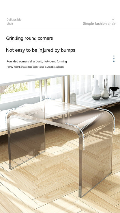 Modern Minimalist: Acrylic Coffee Table (Light Luxury, Side Table/Nightstand)