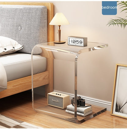 Modern Minimalist: Acrylic Coffee Table (Light Luxury, Side Table/Nightstand)