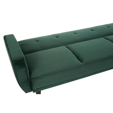 Serene 3 Seat Green Sofa Bed