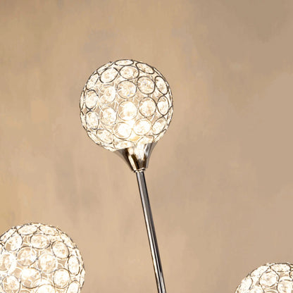 5-Light Crystal Upright Floor Lamp - Londecor