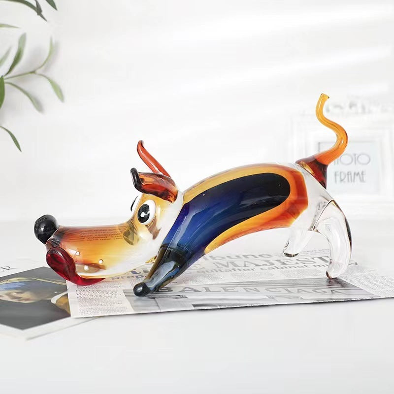 High-grade Glass Dog Ornament