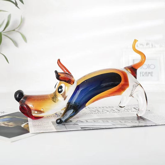 High-grade Glass Dog Ornament