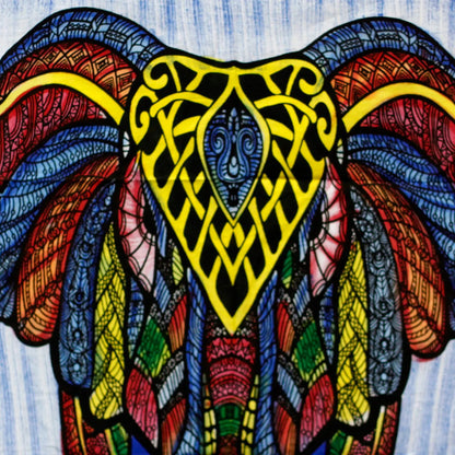 Handbrushed  Cotton Wall Art - Elephant Londecor