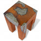 Coffee Table Solid Teak Wood and Resin Londecor