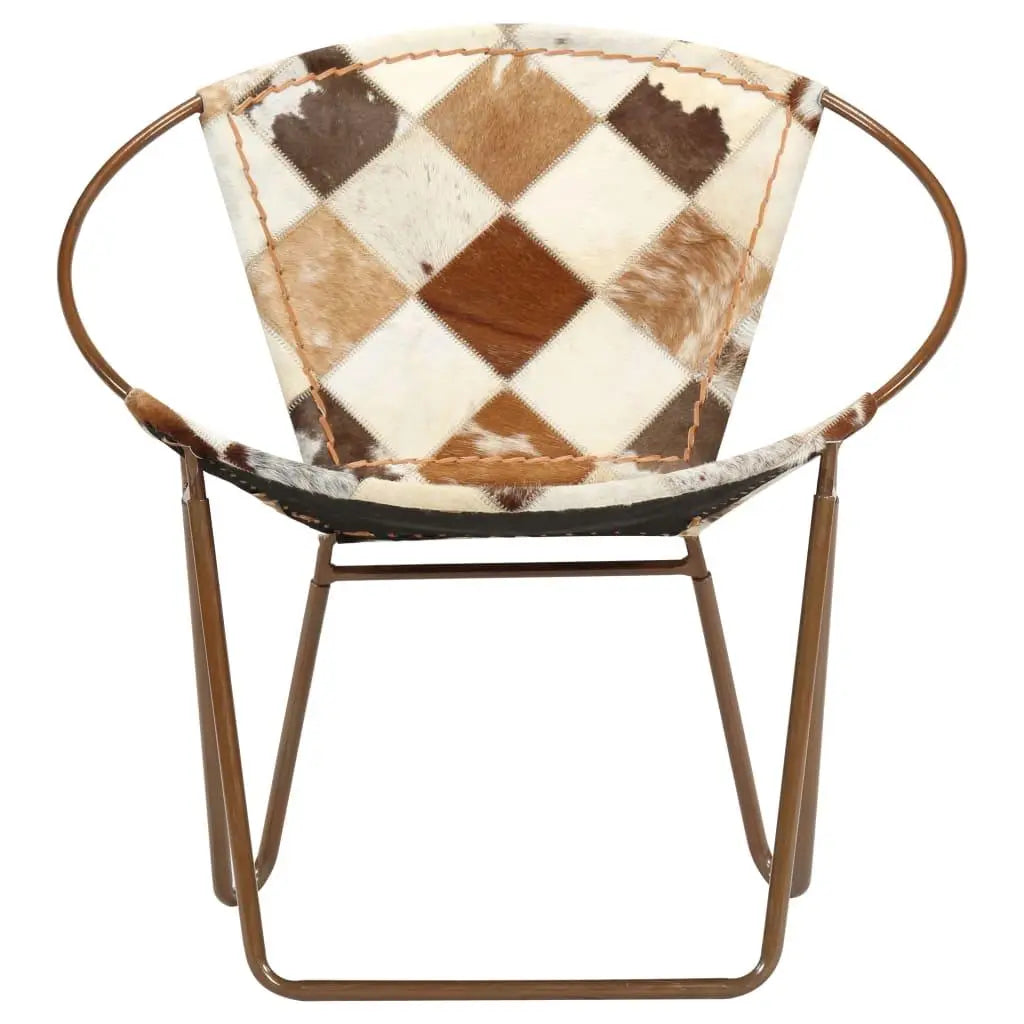 Chair Diamond Brown Real Leather Londecor