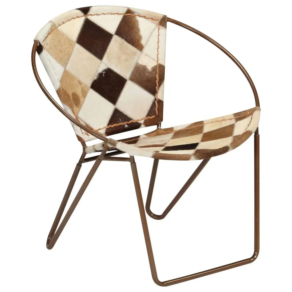 Chair Diamond Brown Real Leather Londecor