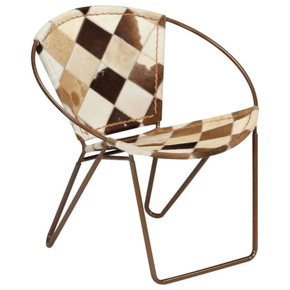 Chair Diamond Brown Real Leather Londecor