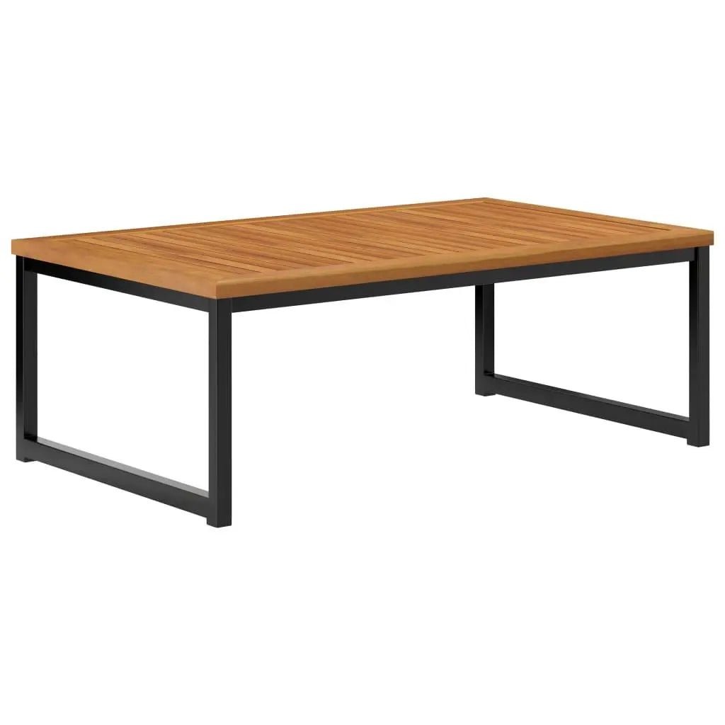 5 Piece Garden Lounge Set Solid Acacia Wood and Steel Londecor