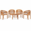 5 Piece Garden Lounge Set Solid Teak Wood - Londecor