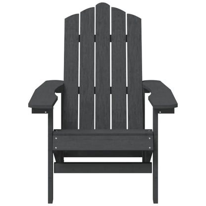 Garden Adirondack Chairs with Table HDPE Anthracite Londecor