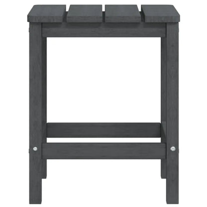 Garden Adirondack Chairs with Table HDPE Anthracite Londecor
