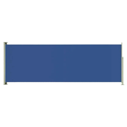 Patio Retractable Side Awning 180x500 cm Blue Londecor
