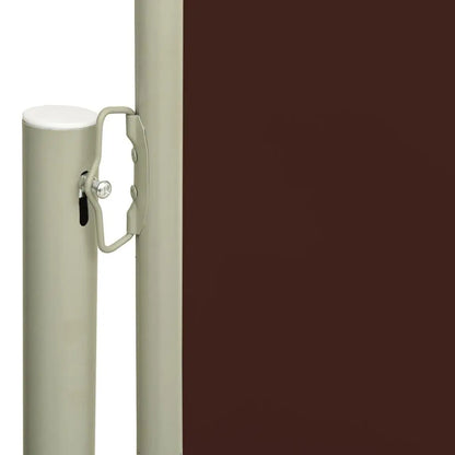 Patio Retractable Side Awning 140x600 cm Brown Londecor
