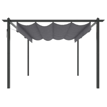 Garden Gazebo with Retractable Roof 4x3 m Anthracite Londecor