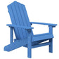 Garden Adirondack Chair HDPE Aqua Blue Londecor