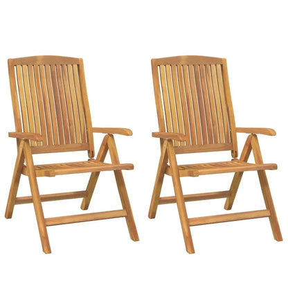 Reclining Garden Chair 2 pcs Solid Wood Teak - Londecor