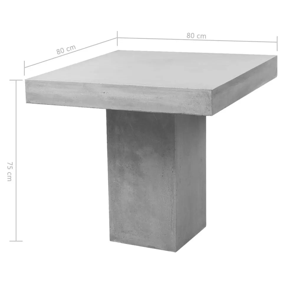 5 Piece Outdoor Dining Set Concrete Londecor