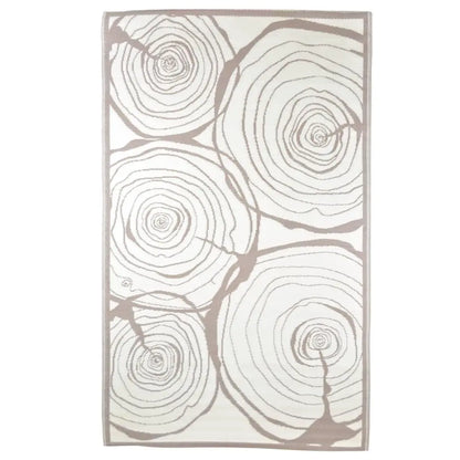 Esschert Design Outdoor Rug 240x150cm Growth Rings Londecor