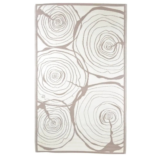 Esschert Design Outdoor Rug 240x150cm Growth Rings Londecor