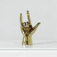 Radiant Resin Plating Hand Gesture Sculpture Londecor