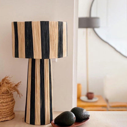 Japanese-style Hand-woven Living Room Bedroom Table Lamp Londecor