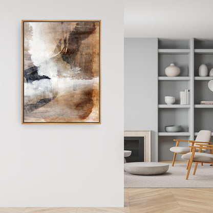 Layers 2 Framed Printed Canvas