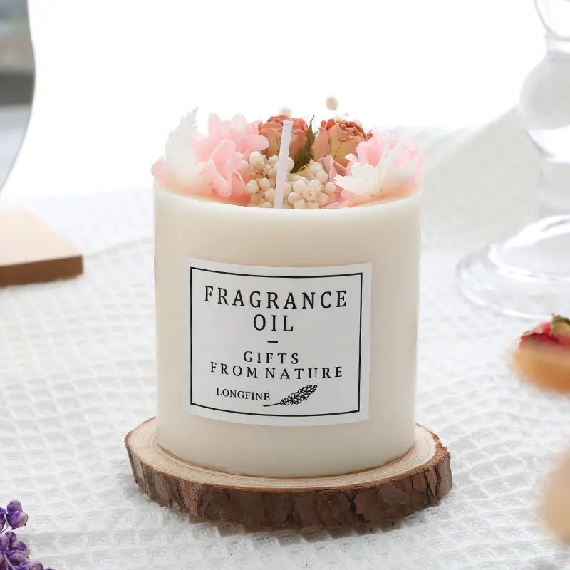 Dried Flowers Romantic Candle Londecor