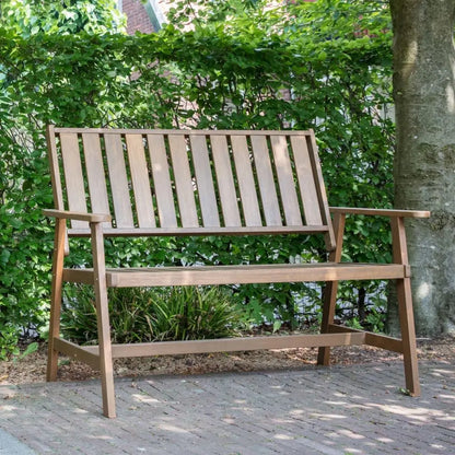 Garden Bench Calgary 120x66x91 cm Teak Look Londecor