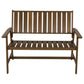 Garden Bench Calgary 120x66x91 cm Teak Look Londecor