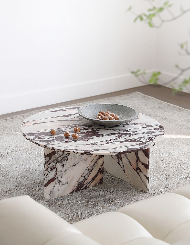 Aiko Coffee Table Round, Marble