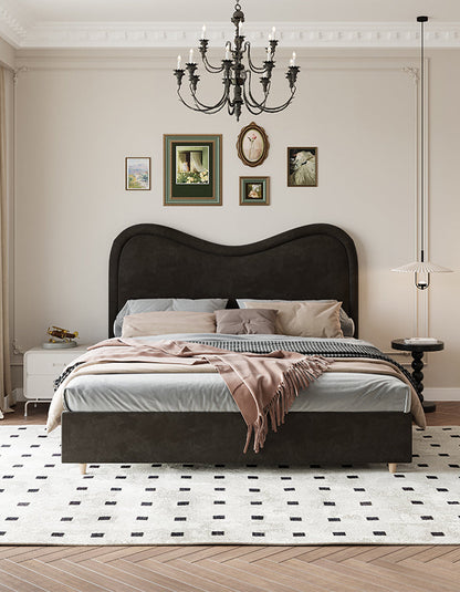 Baeyer King Size / Super King Size Bed, Velvet