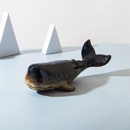 Ceramic Ornaments Simulate Whale Londecor