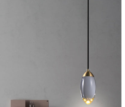 Postmodern Copper Crystal Chandelier Bedroom